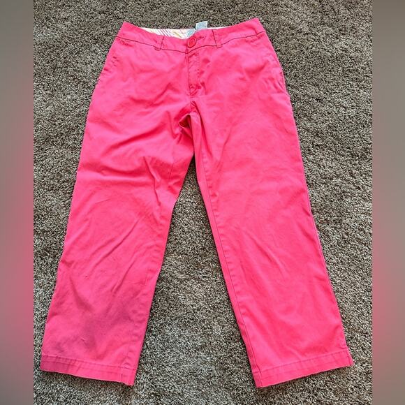 Izod Pants - Izod Stretch Women’s size 4, bright pink capris, like new, never worn, EUC